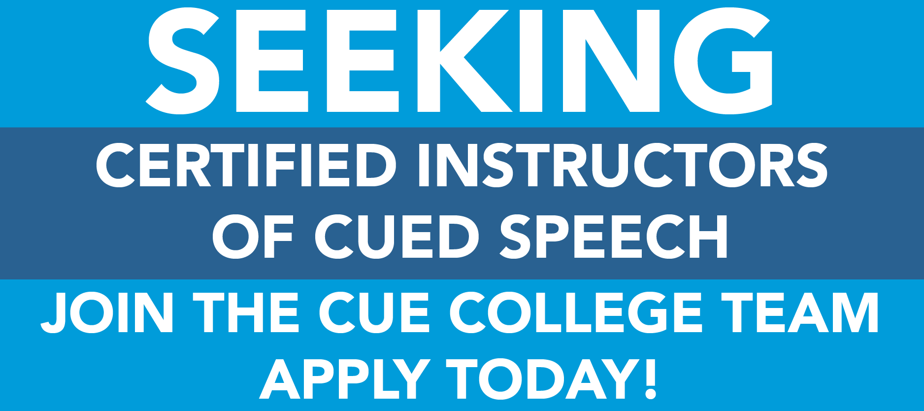 Seeking certified instructors